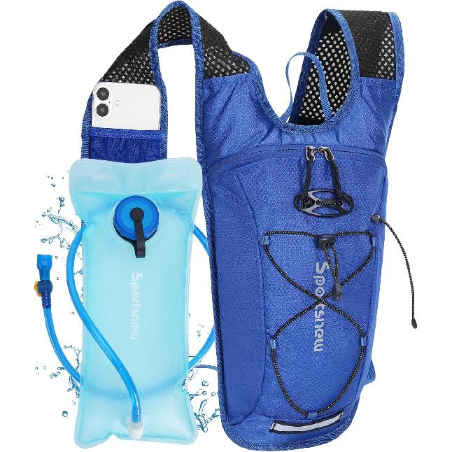 Sportsnew Hydration Backpack With 2L Water Bladder, 6L Lightweight Water Backpack For Hiking, Running And Cycling, Hydro Pack For Men Women
Sportsnew Hydration Backpack With 2L Water Bladder, 6L Lightweight Water Backpack For Hiking, Running And Cycling, Hydro Pack For Men Women