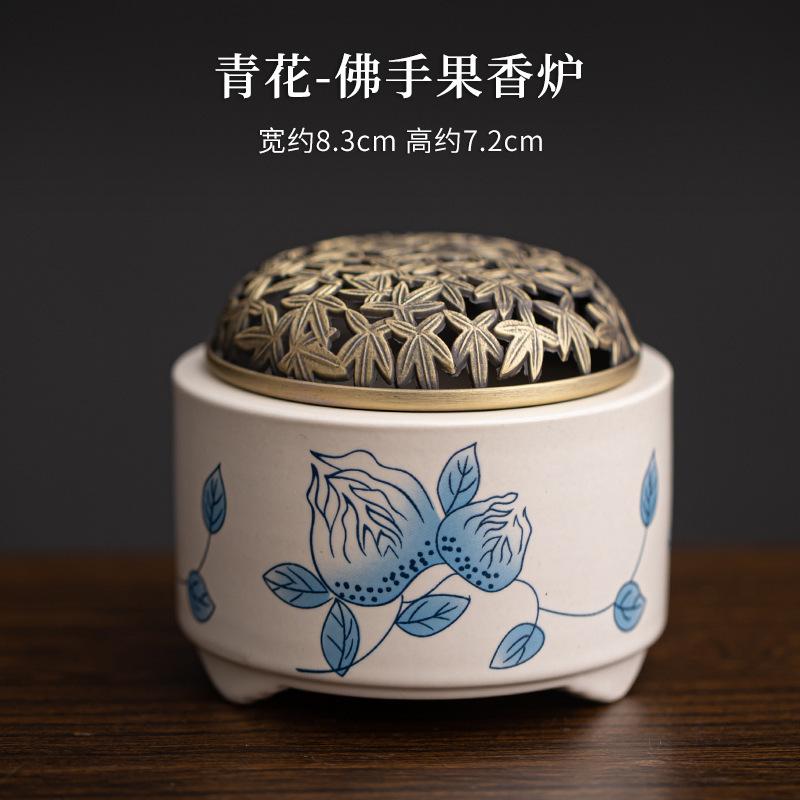Китайская сине-белая керамическая курильница для благовоний Античная рука Будды Фрукты Ароматерапевтическая печь Держатель для благовоний Чайная церемония Ремесла
Китайская сине-белая керамическая курильница для благовоний Античная рука Будды Фрукты Ароматерапевтическая печь Держатель для благовоний Чайная церемония Ремесла