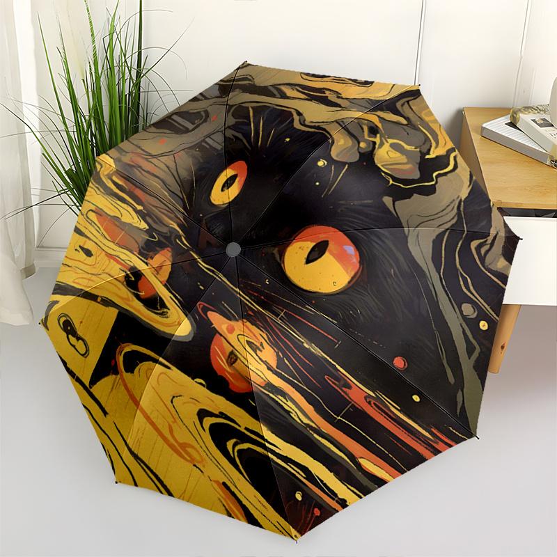 1pc Creative Black Cat Art Automatic Opening and Closing Umbrella, Lightweight 3-Fold, With Cute Cartoon Characters, Suitable for Home, Outd
1pc Creative Black Cat Art Automatic Opening and Closing Umbrella, Lightweight 3-Fold, With Cute Cartoon Characters, Suitable for Home, Outd