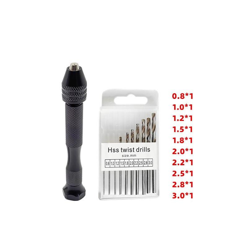 10Pcs Mini Hand Drill With 0.8-3.2mm Drill Bits Set Rotary Tools For Models Hobby DIY Wood Craft Handmade Tools
10Pcs Mini Hand Drill With 0.8-3.2mm Drill Bits Set Rotary Tools For Models Hobby DIY Wood Craft Handmade Tools