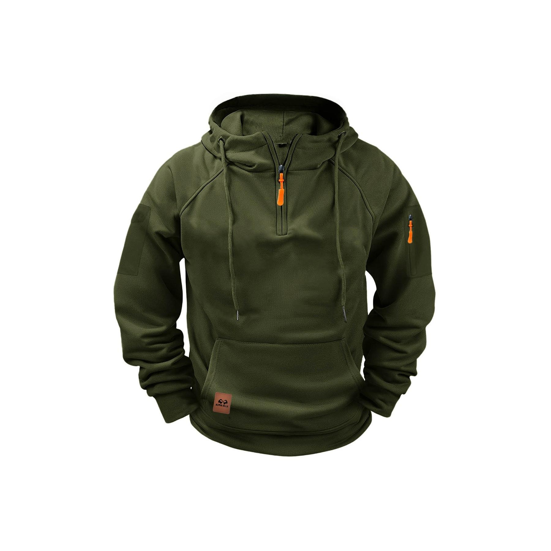 Spring and Autumn Men s Sweater Hoodie Zipper Multi-pocket Pullover Sports Casual Sweater 3XL зелений
Spring and Autumn Men s Sweater Hoodie Zipper Multi-pocket Pullover Sports Casual Sweater 3XL зелений