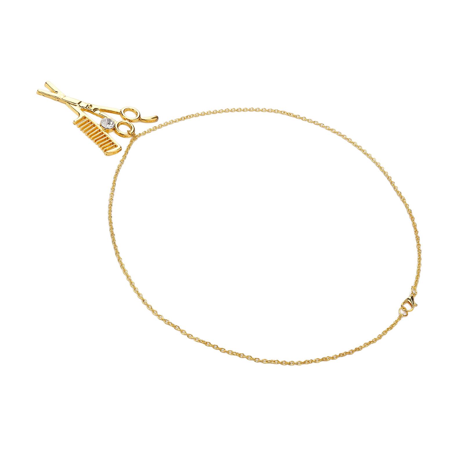 Ожерелье с подвеской в виде расчески-ножниц, украшения из сплава в виде расчески-ножниц, изысканный кулон для парикмахера-стилиста золотой
Ожерелье с подвеской в виде расчески-ножниц, украшения из сплава в виде расчески-ножниц, изысканный кулон для парикмахера-стилиста золотой