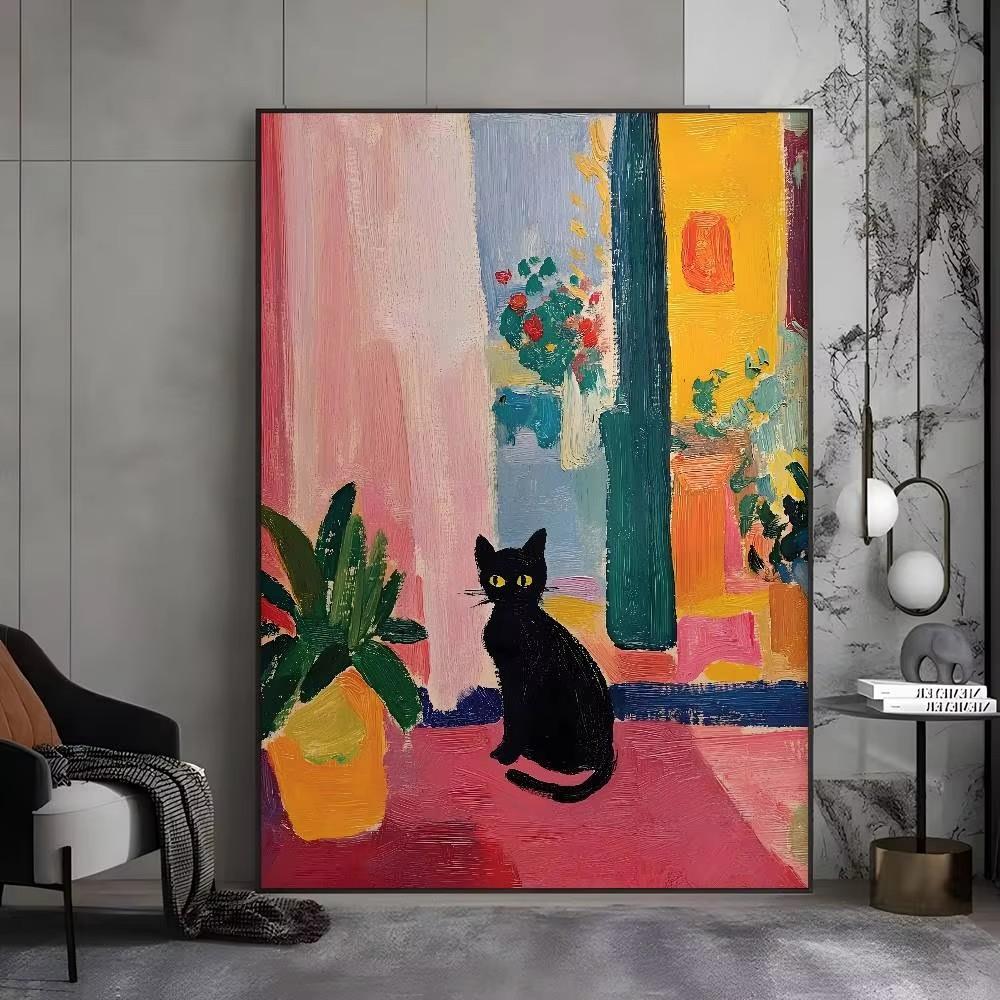 Black Cat Autumn Wall Art – Vintage Halloween Cat Watching Village Scene, Gothic Fall Print, Mystical Animal Canvas Poster 21X30CMNo Framed
Black Cat Autumn Wall Art – Vintage Halloween Cat Watching Village Scene, Gothic Fall Print, Mystical Animal Canvas Poster 21X30CMNo Framed