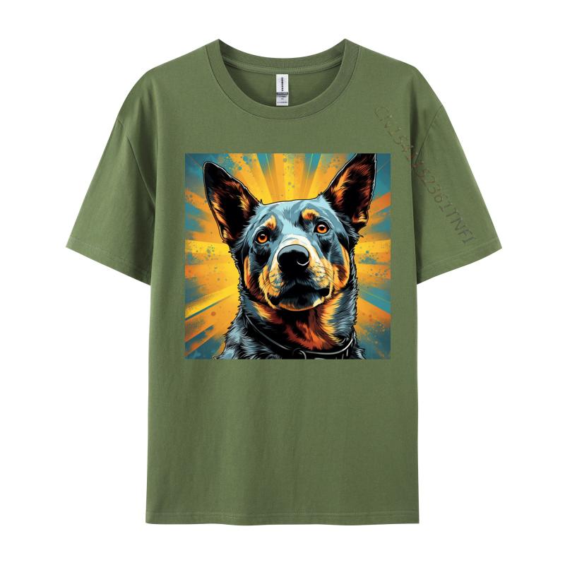 Vibrant Australian Cattle Dog Tshirt Cotton Tops Shirts For Men Geek T Shirt Europe Prevalent TShirt Drop Shipping 4XL
Vibrant Australian Cattle Dog Tshirt Cotton Tops Shirts For Men Geek T Shirt Europe Prevalent TShirt Drop Shipping 4XL