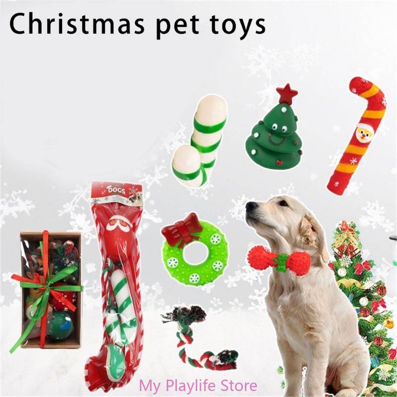 Christmas Dog Chew Toy Gift set for Chewing and Teething Festival Dog Biting Resistance Toy for Dog Enrichment Entertain
Christmas Dog Chew Toy Gift set for Chewing and Teething Festival Dog Biting Resistance Toy for Dog Enrichment Entertain