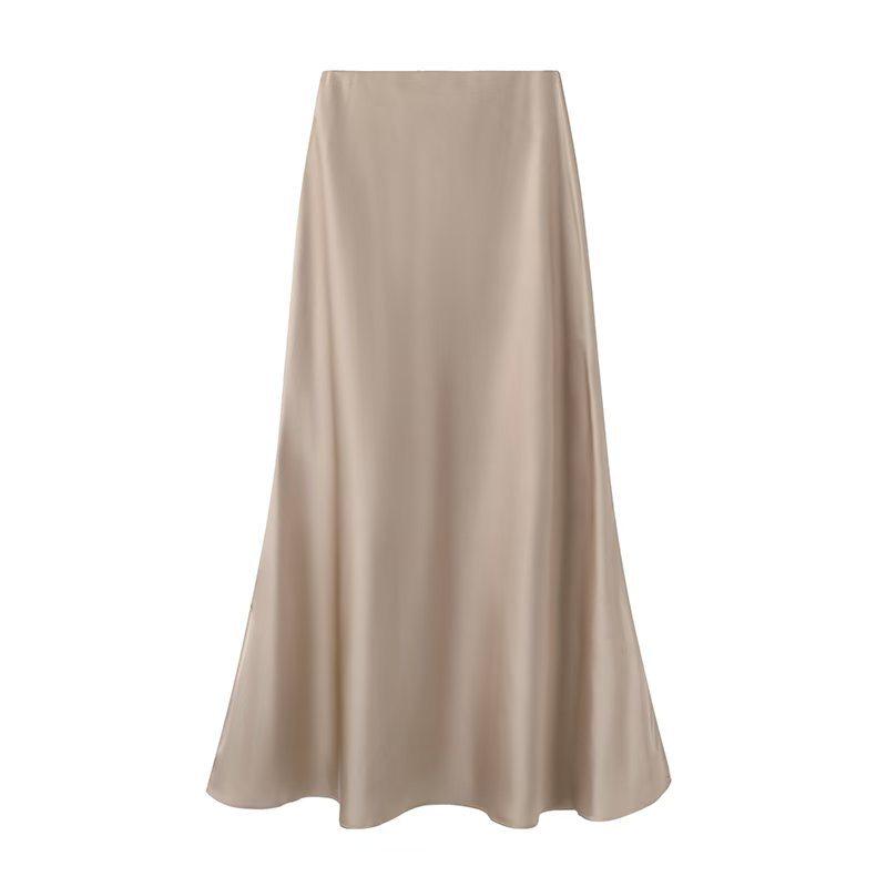 Women s High-Waist Satin Ice Silk Fishtail Midi Skirt with Side Slit - Spring 2025 Collection Small шампанского
Women s High-Waist Satin Ice Silk Fishtail Midi Skirt with Side Slit - Spring 2025 Collection Small шампанского