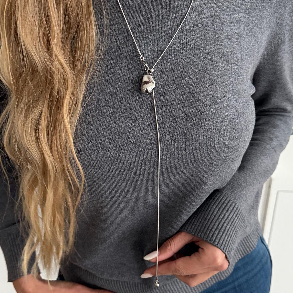 SHIXIN Simple Stainless Steel Geometric Pendant Necklace for Women Waterproof Adjustable Snake Bone Chain Sweater Chain Jewelry
SHIXIN Simple Stainless Steel Geometric Pendant Necklace for Women Waterproof Adjustable Snake Bone Chain Sweater Chain Jewelry