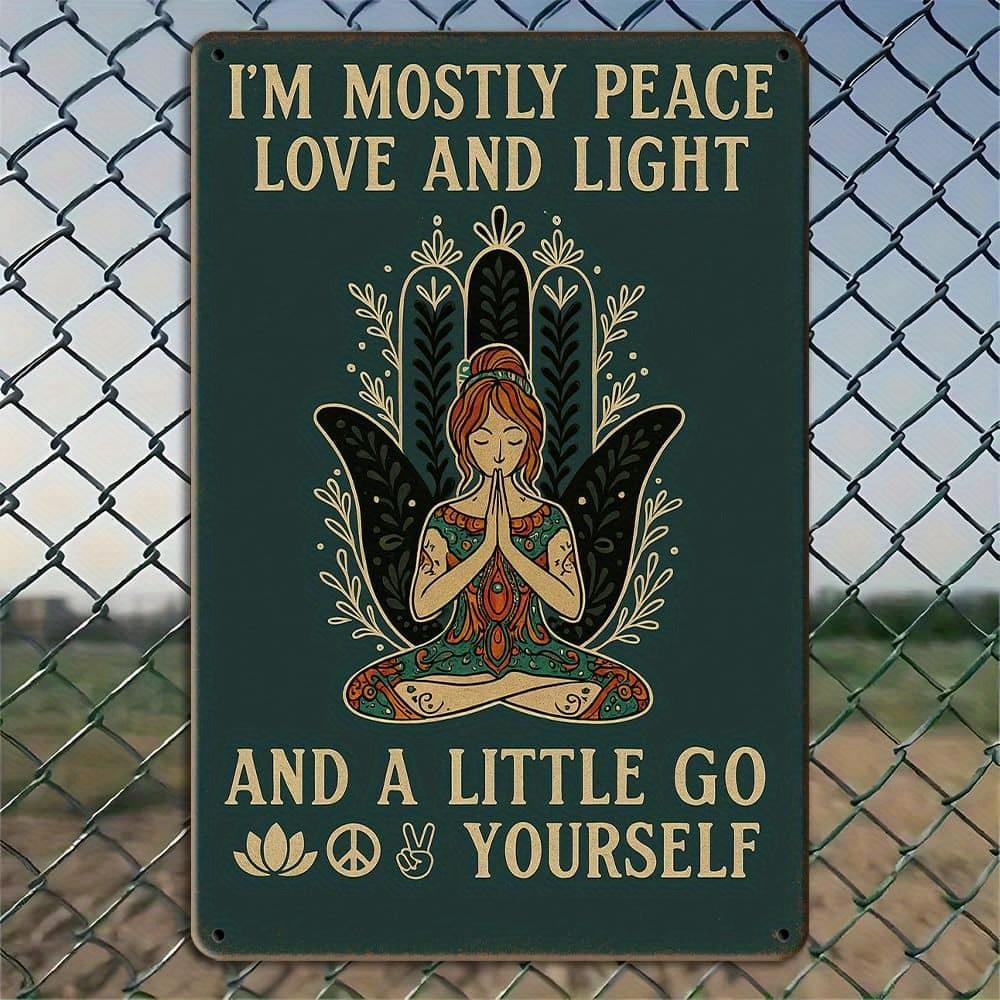 I Am Mostly Peace, Love And Light inspirational plaque. чистый
I Am Mostly Peace, Love And Light inspirational plaque. чистый