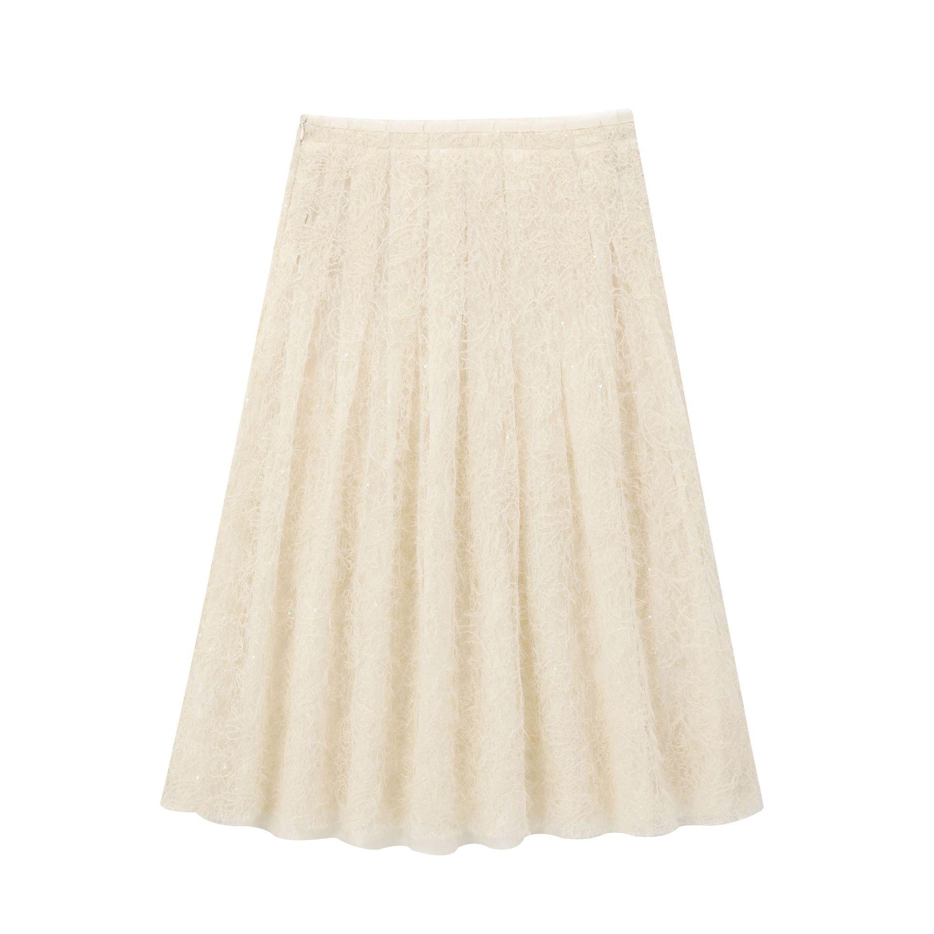 Women s Sheer Sequin Embroidered High Waist Slimming Skirt - European & American Style Large
Women s Sheer Sequin Embroidered High Waist Slimming Skirt - European & American Style Large