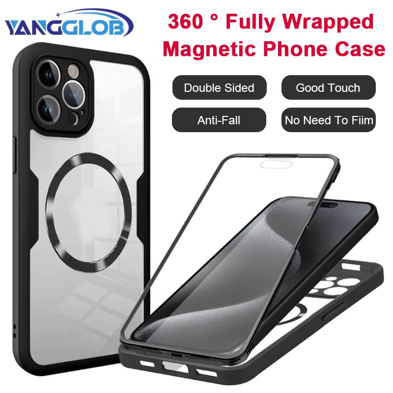 Magnetic For Magsafe 360 Full Body Front+Back Clear Case For iPhone 16 15 11 12 13 14 Pro Max Silicone Bumper Shockproof Cover For iPhone11 червоний
Magnetic For Magsafe 360 Full Body Front+Back Clear Case For iPhone 16 15 11 12 13 14 Pro Max Silicone Bumper Shockproof Cover For iPhone11 червоний