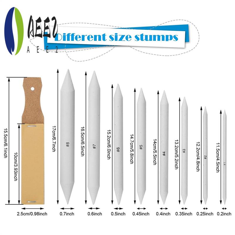 AEE2-22 PCS Sketch Drawing Tools, 16 Blending Stumps Set With 2 Sandpaper Pencil Sharpeners, 1 Pencil Extension Tool
AEE2-22 PCS Sketch Drawing Tools, 16 Blending Stumps Set With 2 Sandpaper Pencil Sharpeners, 1 Pencil Extension Tool