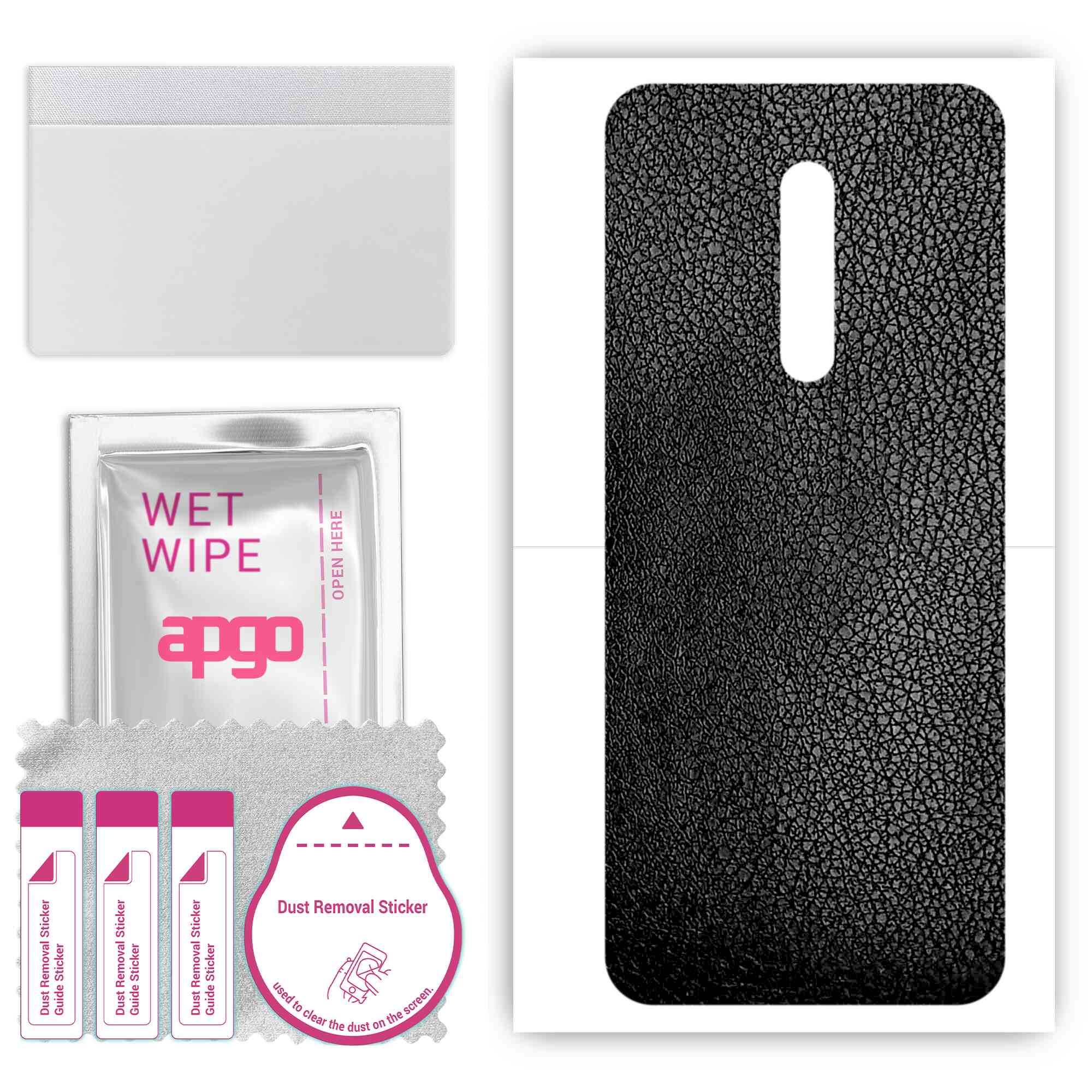 apgo Protective Skin Sticker for the back compatible with vivo X27 Pro, Wrap Film, Foil, Vinyl - Pattern Black Leather
apgo Protective Skin Sticker for the back compatible with vivo X27 Pro, Wrap Film, Foil, Vinyl - Pattern Black Leather
