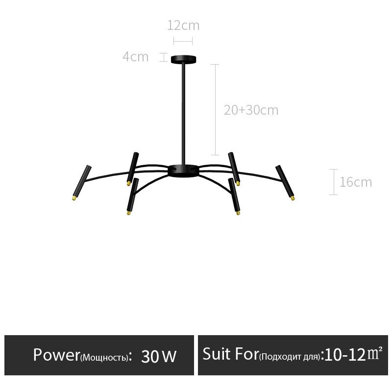 Подвесной светодиодный светильник Hoom Decoration, современный стиль, золото/черный/белый, 3 цвета, внутреннее освещение, люстра для коридора/комнаты Neutral light 4000K