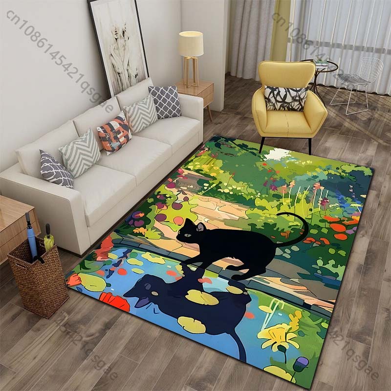 Multiple sizes Black cat reflection in garden Print Carpet for Living Room Bedroom Sofa Home Decor Non-slip Mat Luxury Gift 40x60cm
Multiple sizes Black cat reflection in garden Print Carpet for Living Room Bedroom Sofa Home Decor Non-slip Mat Luxury Gift 40x60cm