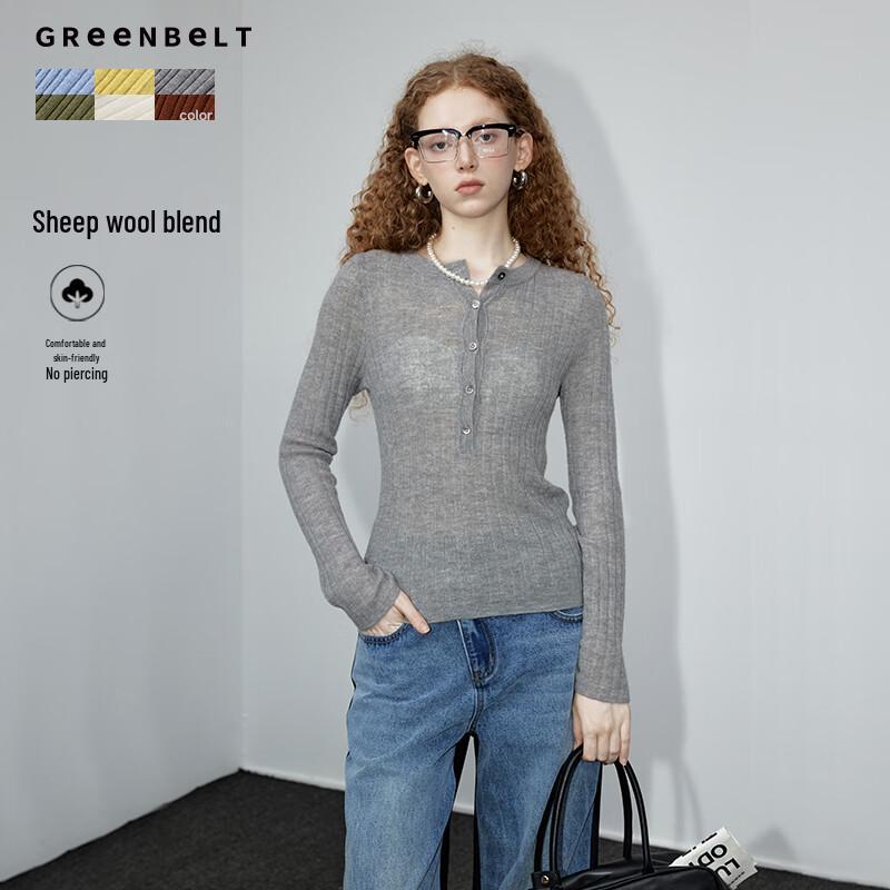 GREEN BELT Women s Premium Wool Blend Slim-Fit Knit Top S
GREEN BELT Women s Premium Wool Blend Slim-Fit Knit Top S