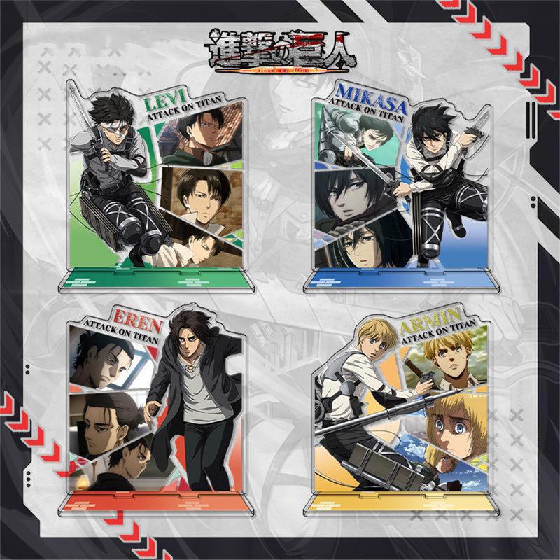 4pcs Anime Attack on Titan Acrylic Stand Model Figure Cosplay Plate Holder Topper Birthday Fans Christmas Desk Decor Plate Gift 1
4pcs Anime Attack on Titan Acrylic Stand Model Figure Cosplay Plate Holder Topper Birthday Fans Christmas Desk Decor Plate Gift 1