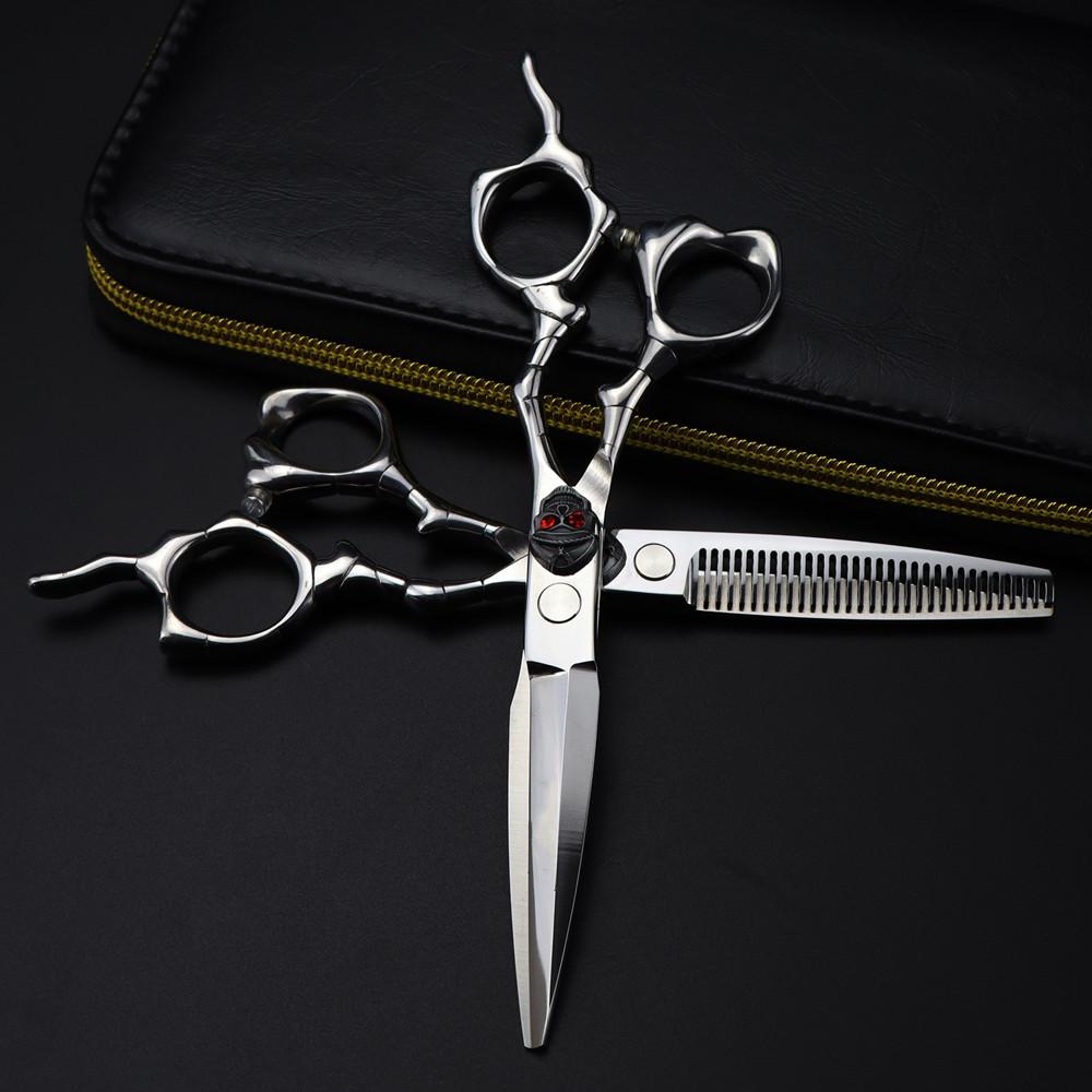 Professional Japan 440C Steel 6 Skull Scissor Hair Scissors Haircut Thinning Barber Shears Hairdressing Scissors
Professional Japan 440C Steel 6 Skull Scissor Hair Scissors Haircut Thinning Barber Shears Hairdressing Scissors