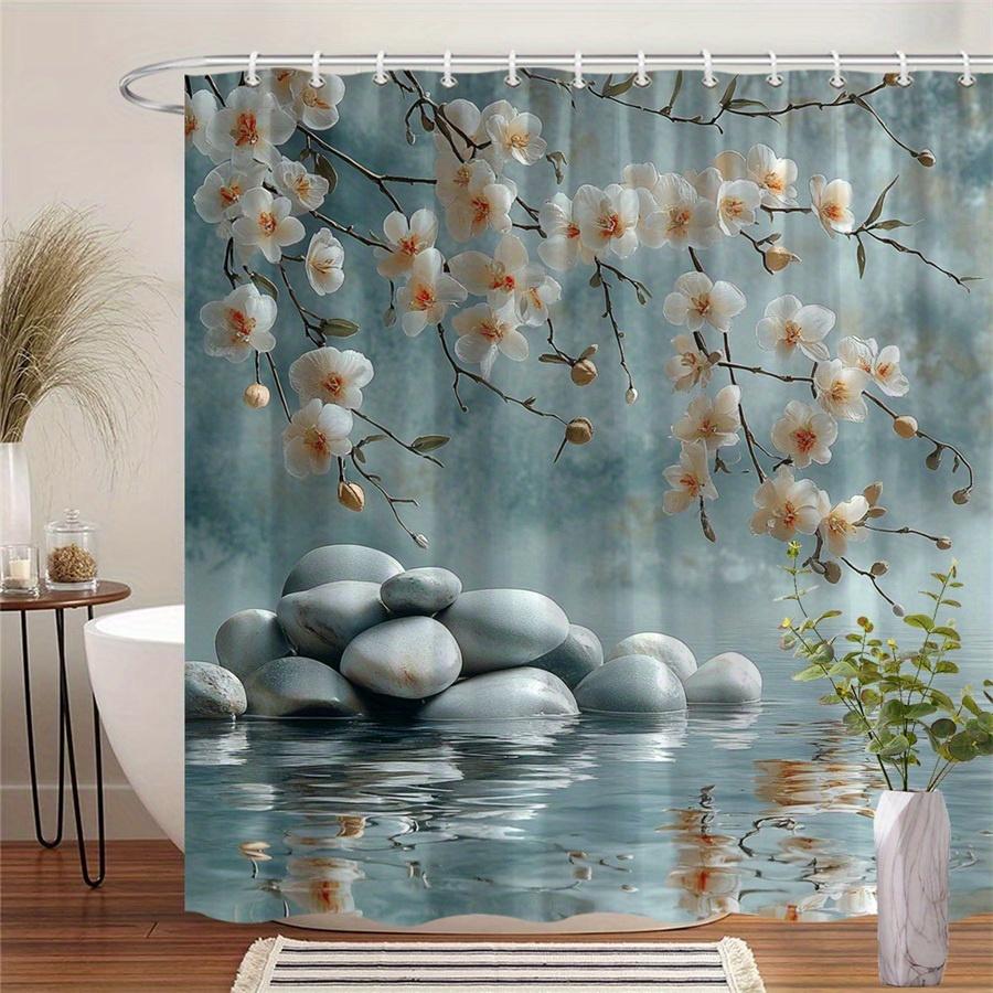 1Pc Tranquil Orchid And Stone Shower Curtain - Polyester Fabric, Machine Washable, Suitable For Bathroom Decor W60H190(CM)-1 Pcs
1Pc Tranquil Orchid And Stone Shower Curtain - Polyester Fabric, Machine Washable, Suitable For Bathroom Decor W60H190(CM)-1 Pcs