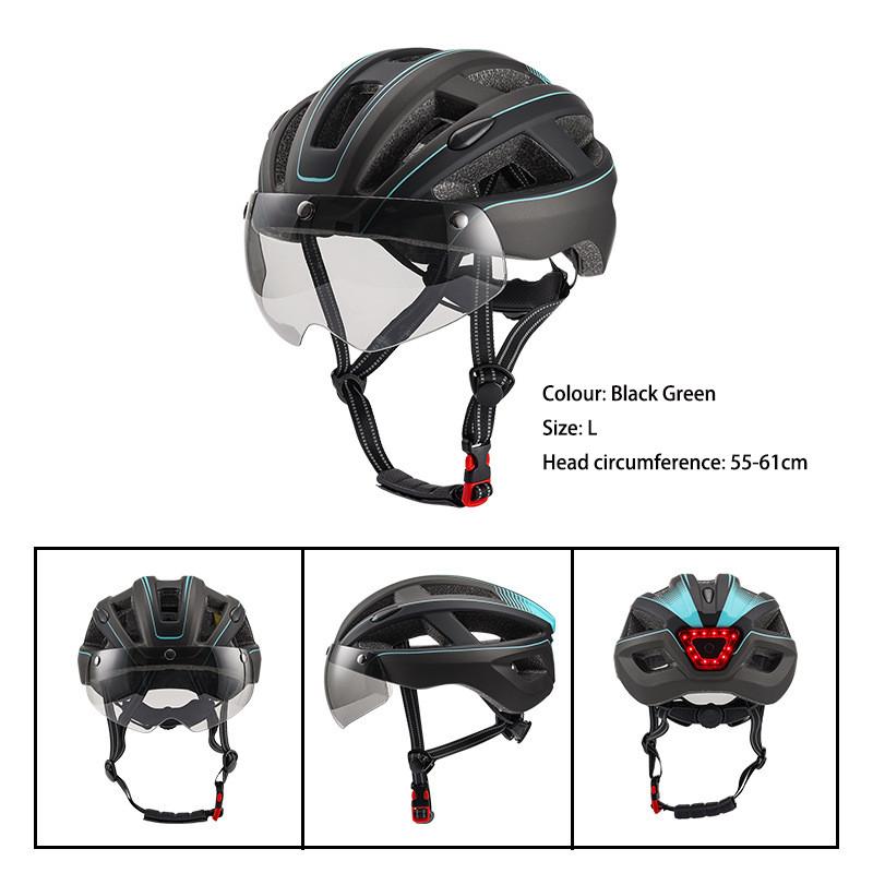 Велосипедный шлем с магнитным ветровым стеклом для взрослых, велосипедный шлем для горного и дорожного велосипеда, спортивный спортивный шлем TK006 L 55-61CM чёрный/зелёный
Велосипедный шлем с магнитным ветровым стеклом для взрослых, велосипедный шлем для горного и дорожного велосипеда, спортивный спортивный шлем TK006 L 55-61CM чёрный/зелёный