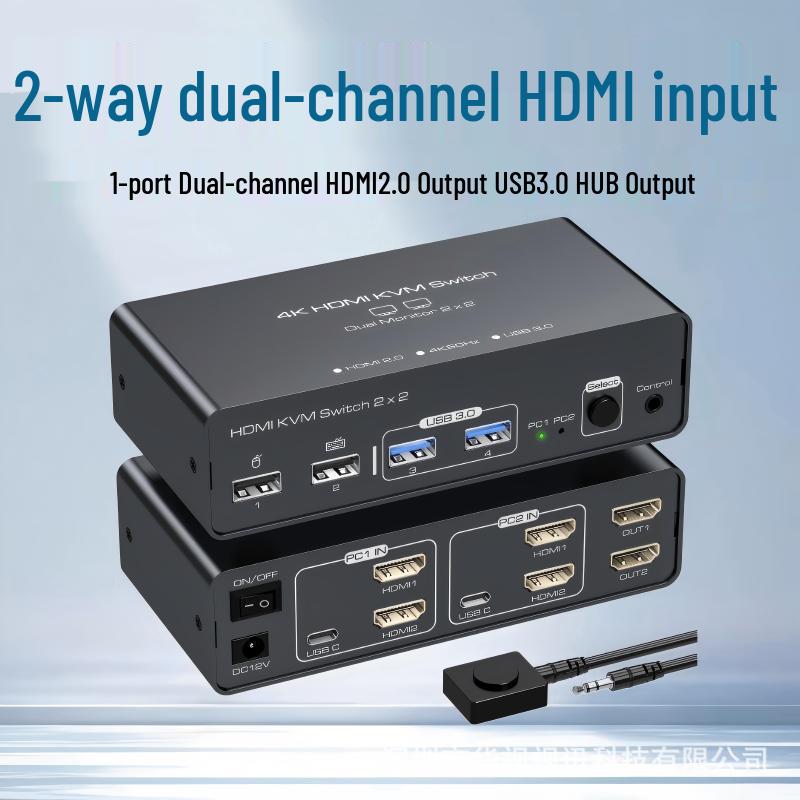 Dual HDMI 2.0 & USB 3.0 Input Hub with HDMI & Quad USB Output HDMI 2.0 + USB 3.0 чёрный
Dual HDMI 2.0 & USB 3.0 Input Hub with HDMI & Quad USB Output HDMI 2.0 + USB 3.0 чёрный