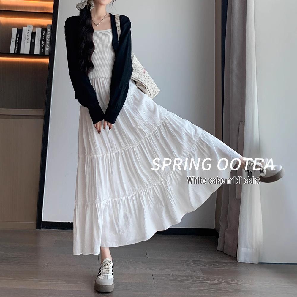 Spring 2025 Women s High-Waisted White A-Line Midi Skirt - Slimming, Petite Puffy Cake Design L (111-125 lbs)
Spring 2025 Women s High-Waisted White A-Line Midi Skirt - Slimming, Petite Puffy Cake Design L (111-125 lbs)