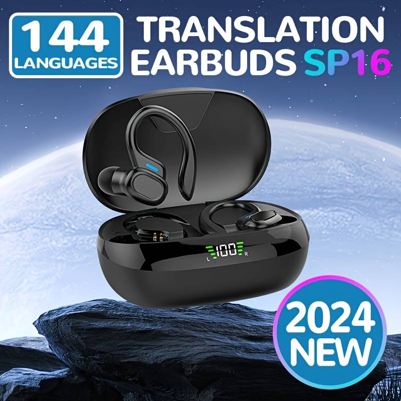 Навушники AI Translation Earbuds, 3-в-1 Language Translator Earbuds Навушники Ai 144-Languages Translation чорний
Навушники AI Translation Earbuds, 3-в-1 Language Translator Earbuds Навушники Ai 144-Languages Translation чорний