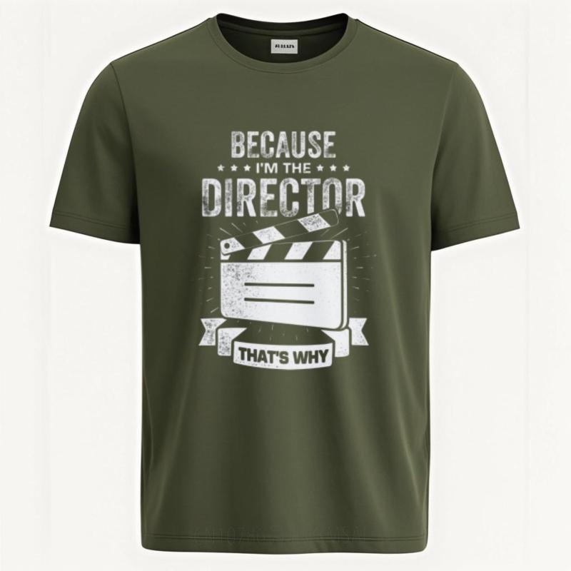 Minimalist Tshirt Summer top Printed Boys Oneck t shirt Cotton Teeshirt Because Im The Director Thats Why Comfort Unisex tops 4XL
Minimalist Tshirt Summer top Printed Boys Oneck t shirt Cotton Teeshirt Because Im The Director Thats Why Comfort Unisex tops 4XL