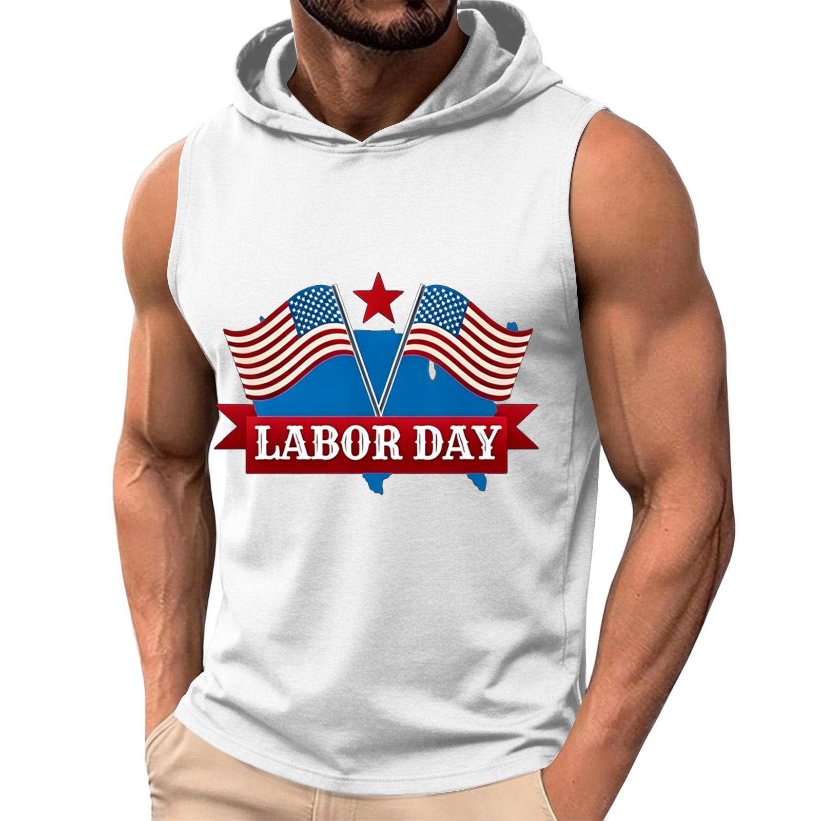 Men s Sleeveless Hoodie Casual Tank Top Muscle Shirt Lightweight Summer Workout Fitness Gym Apparel with Graphic Print XL білий
Men s Sleeveless Hoodie Casual Tank Top Muscle Shirt Lightweight Summer Workout Fitness Gym Apparel with Graphic Print XL білий
