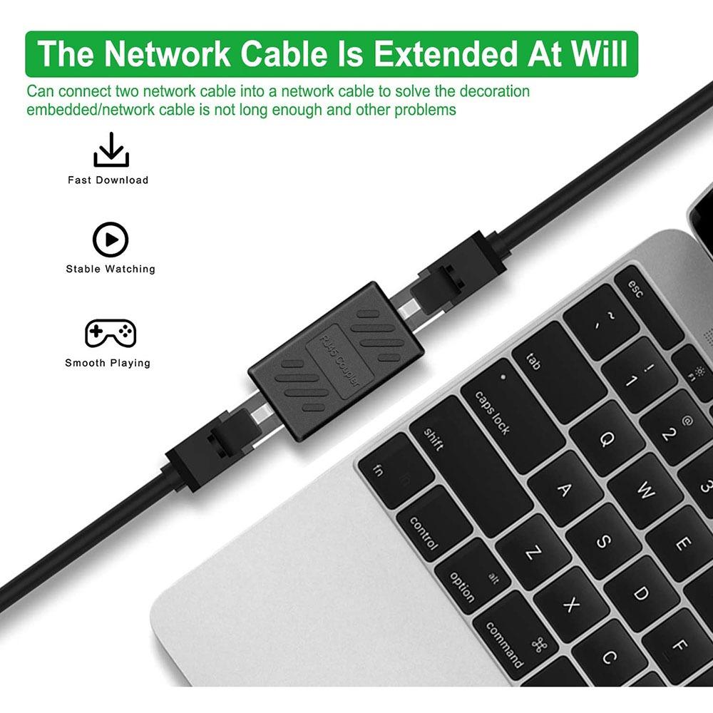 Rj45 Network Adapter Rj45 Converter Ethernet Cable Extender Straight Head Ethernet Coupler чорний
Rj45 Network Adapter Rj45 Converter Ethernet Cable Extender Straight Head Ethernet Coupler чорний