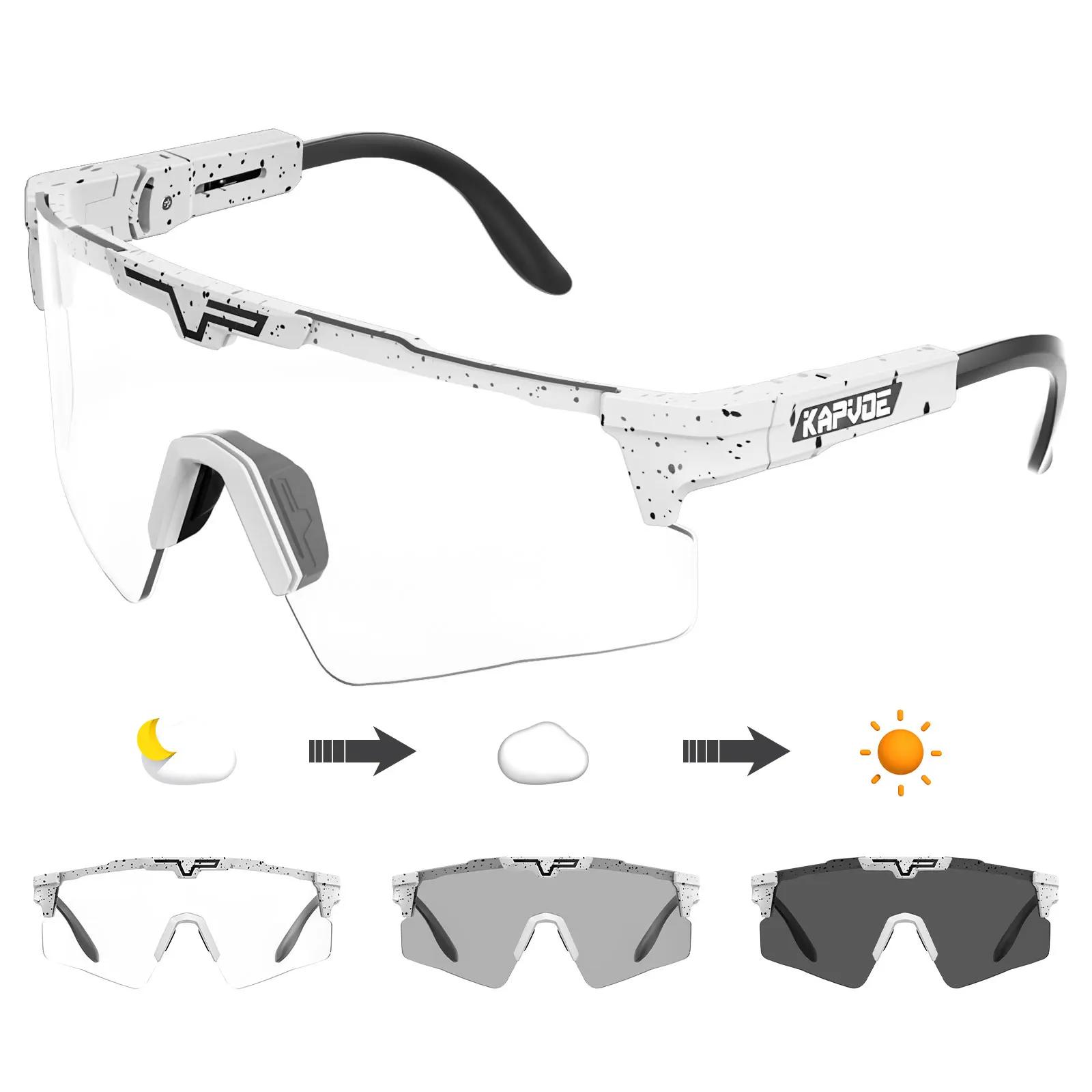 Kapvoe Outdoor Sports Glasses Men Women Riding Windproof Goggles MTB Road Bike Sunglasses UV400 Photochromic Protection Glasses
Kapvoe Outdoor Sports Glasses Men Women Riding Windproof Goggles MTB Road Bike Sunglasses UV400 Photochromic Protection Glasses