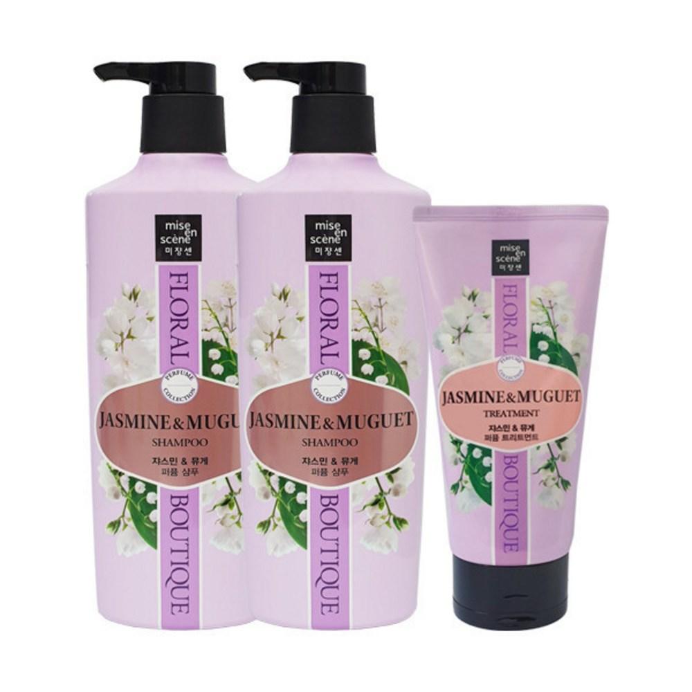 Mise-en-scène Floral Boutique Perfume Shampoo Jasmine & Muguet 650ml x2 + Treatment 300ml
Mise-en-scène Floral Boutique Perfume Shampoo Jasmine & Muguet 650ml x2 + Treatment 300ml