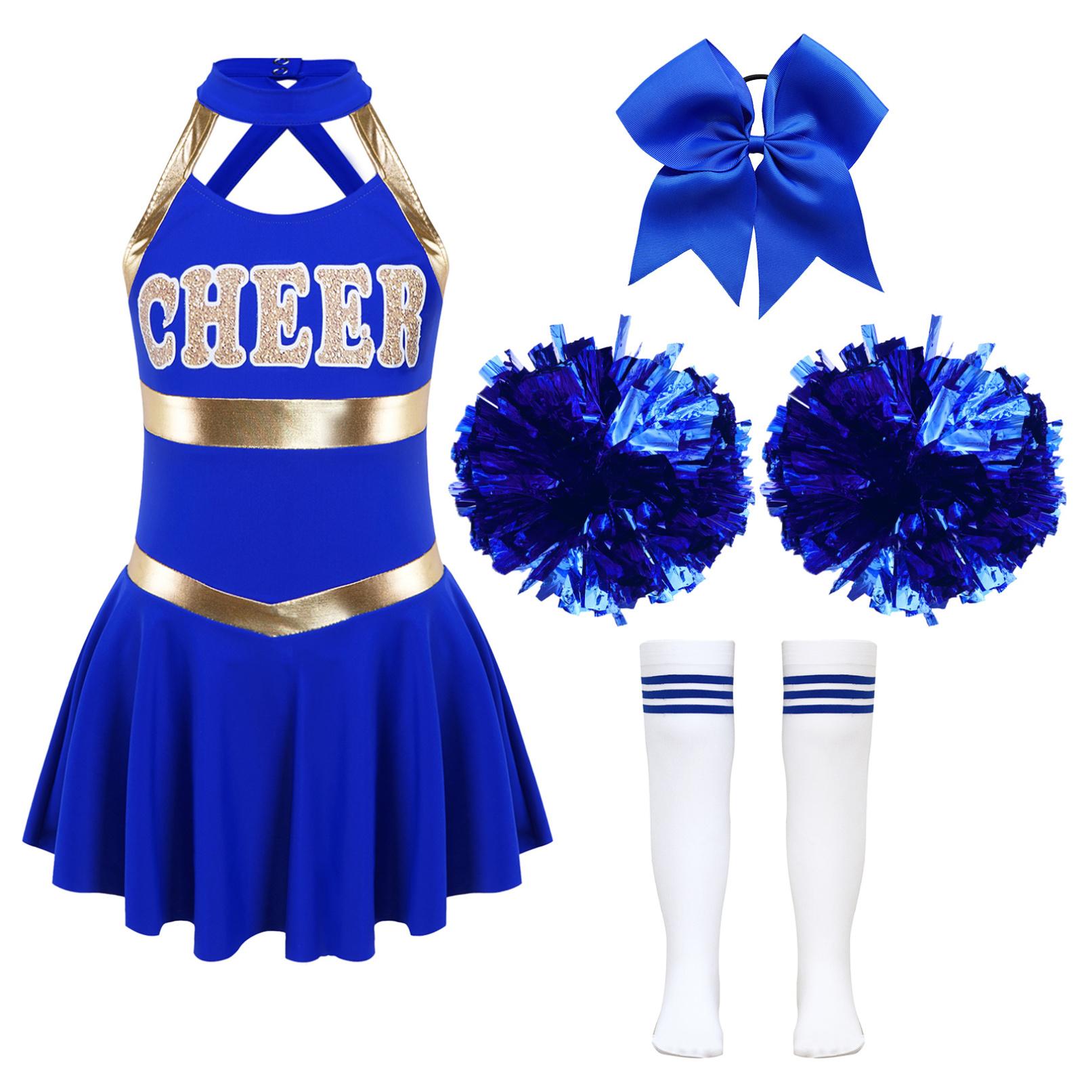 Діти Дівчата Костюм Cheer Leader Хеллоуїн Косплей Одяг для вечірки Уніформа Сукня без рукавів з помпонами Гумка для волосся Шкарпетки 5-6 Years
Діти Дівчата Костюм Cheer Leader Хеллоуїн Косплей Одяг для вечірки Уніформа Сукня без рукавів з помпонами Гумка для волосся Шкарпетки 5-6 Years