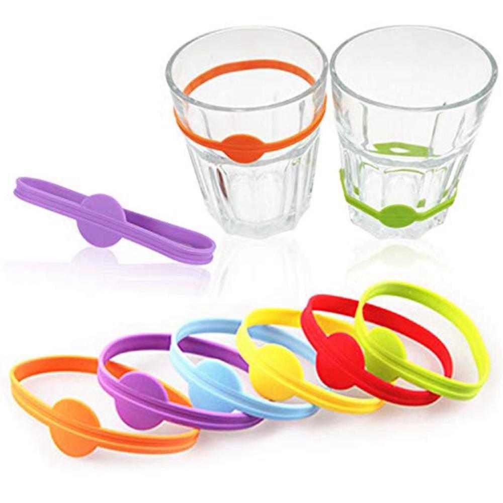 Food Grade Silicone For Bar,Party Goblet Strips Bottle Bands Drinking Tag Wine Charms Wine Labels 12 pcs
Food Grade Silicone For Bar,Party Goblet Strips Bottle Bands Drinking Tag Wine Charms Wine Labels 12 pcs