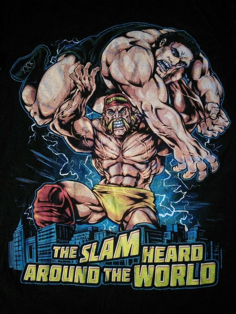 VINTAGE HULK HOGAN VS ANDRE T SHIRT C171 Unisex T-Shirt XXXXL
VINTAGE HULK HOGAN VS ANDRE T SHIRT C171 Unisex T-Shirt XXXXL
