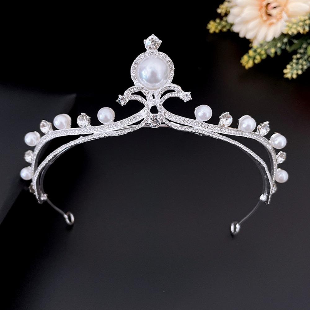 Baroque Queen Princess Pearl Hair Accessories Bride Crown Crystal Crown Rhinestone Tiara серебряный
Baroque Queen Princess Pearl Hair Accessories Bride Crown Crystal Crown Rhinestone Tiara серебряный