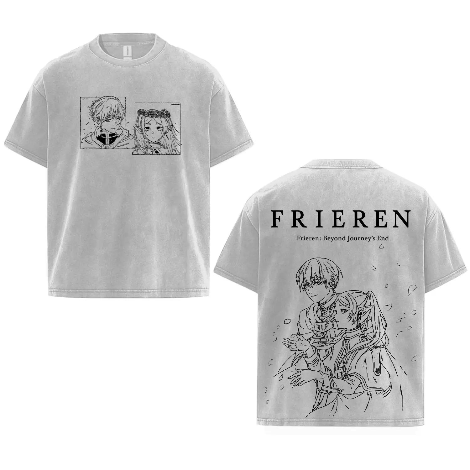 Japanese Anime Frieren T-shirt For Men s Clothing Harajuku Fashion Washed Oversized T Shirt Summer Short Sleeve Cotton Tees Tops S серый
Japanese Anime Frieren T-shirt For Men s Clothing Harajuku Fashion Washed Oversized T Shirt Summer Short Sleeve Cotton Tees Tops S серый