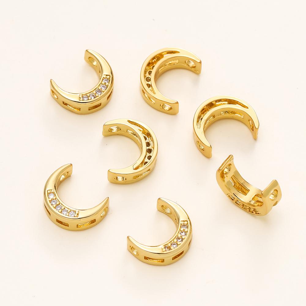 4/6pcs/pack 14/18K Gold Color Plated Inlaid Zircon Half Round Frame Beads Connectors For DIY Necklace Jewelry Making Supplies 4pcs
4/6pcs/pack 14/18K Gold Color Plated Inlaid Zircon Half Round Frame Beads Connectors For DIY Necklace Jewelry Making Supplies 4pcs