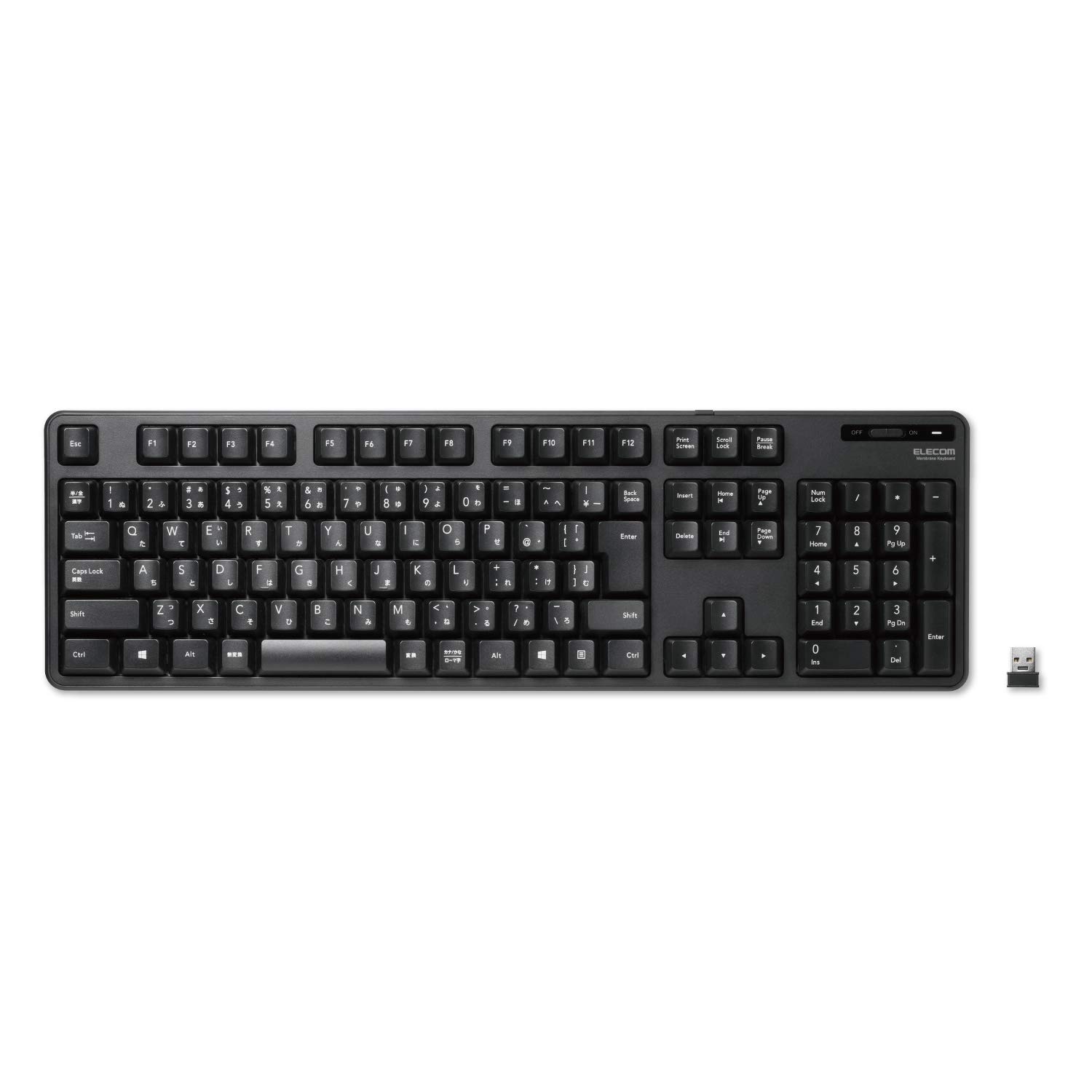 ELECOM Japanese Layout USB 2.4GHz Wireless Basic Keyboard for Computer and Laptop, 109 Keys, Full-Size with Numeric Keypad, Quiet and Compact, Foldabl
ELECOM Japanese Layout USB 2.4GHz Wireless Basic Keyboard for Computer and Laptop, 109 Keys, Full-Size with Numeric Keypad, Quiet and Compact, Foldabl