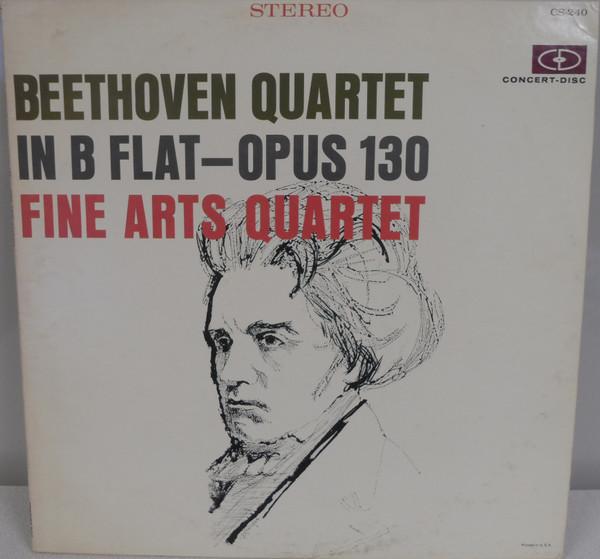 LP Record LUDWIG VAN BEETHOVEN - THE FINE ART - Quartet In B Flat - Opus 130 CS240 Concert-Disc 1964 US Classical Used
LP Record LUDWIG VAN BEETHOVEN - THE FINE ART - Quartet In B Flat - Opus 130 CS240 Concert-Disc 1964 US Classical Used