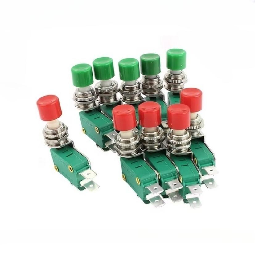 10 Pieces 12mm SPDT Momentary Pushbutton Mini Switches Supporting 16A 125V 250V AC for Panel Installation and Device Control
10 Pieces 12mm SPDT Momentary Pushbutton Mini Switches Supporting 16A 125V 250V AC for Panel Installation and Device Control