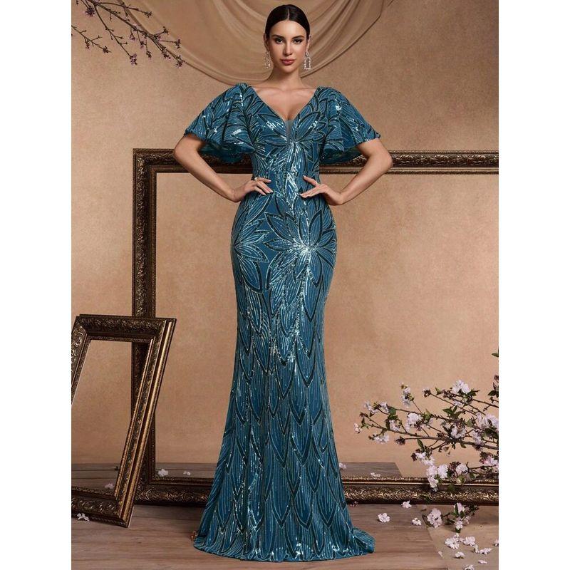 High-Quality Formal Dresses, Long Dresses for Coming-Of-Age Ceremonies, Graduation Performances, Wedding, Birthday Parties, Cocktail Dresses, High-End Teal Blue S
High-Quality Formal Dresses, Long Dresses for Coming-Of-Age Ceremonies, Graduation Performances, Wedding, Birthday Parties, Cocktail Dresses, High-End Teal Blue S