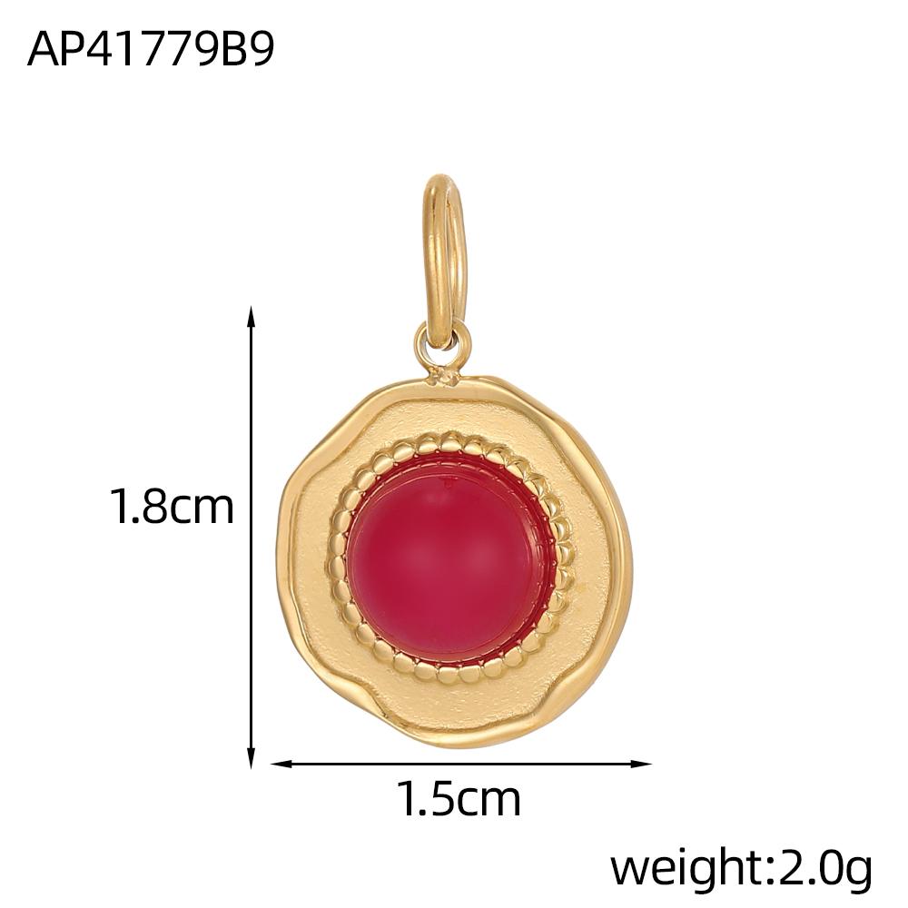 CARLIDANA Nature Stone Stainless Steel Round Oval Charm PVD Gold Plated Stainless Steel Custom Pendant for Diy Jewelry Earrings
CARLIDANA Nature Stone Stainless Steel Round Oval Charm PVD Gold Plated Stainless Steel Custom Pendant for Diy Jewelry Earrings