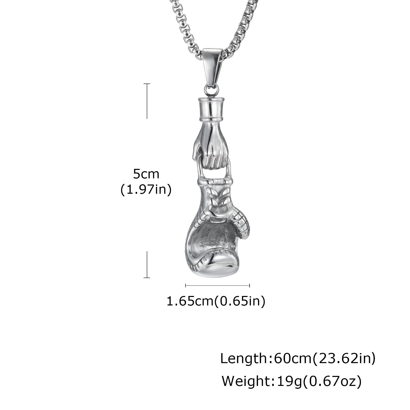 Retro Hip Hop Boxing Gloves Pendant Fashion Stainless Steel Necklace for Men Fitness Sports Punk Jewelry Accessories Gifts
Retro Hip Hop Boxing Gloves Pendant Fashion Stainless Steel Necklace for Men Fitness Sports Punk Jewelry Accessories Gifts
