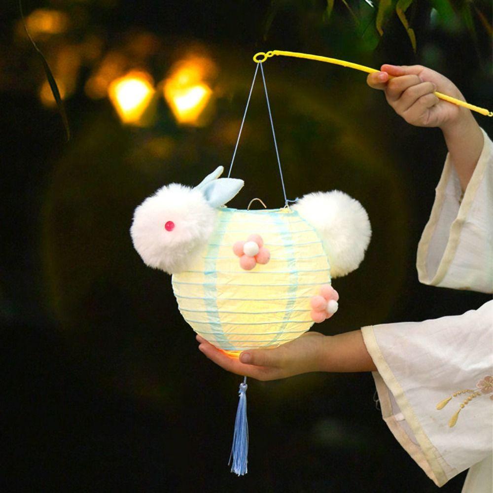 Portable Handheld Paper Lamp Traditional LED Lantern Toys Chinese Rabbit Lantern Festival Gift синій
Portable Handheld Paper Lamp Traditional LED Lantern Toys Chinese Rabbit Lantern Festival Gift синій