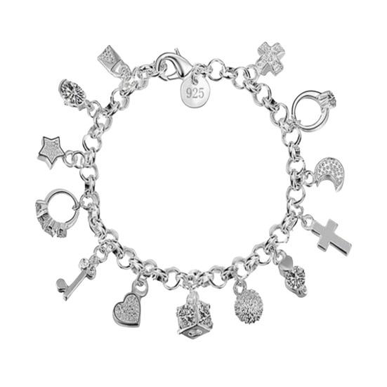 Женский браслет с несколькими подвесками из сплава, полая цепочка, однотонный зажим-лобстер, женское запястье, подарок на годовщину, легкий браслет серебряный
Женский браслет с несколькими подвесками из сплава, полая цепочка, однотонный зажим-лобстер, женское запястье, подарок на годовщину, легкий браслет серебряный