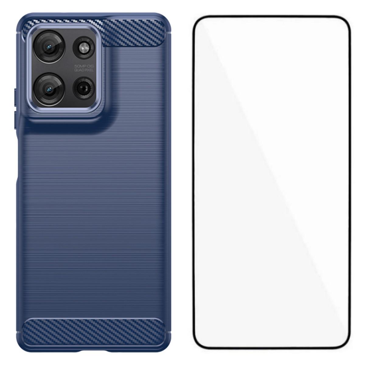 Чехол для Motorola Moto G75 5G с защитной пленкой WANLONFENG Серия LS Большое отверстие для объектива Текстурированный матовый чехол для телефона из ТПУ Blue
Чехол для Motorola Moto G75 5G с защитной пленкой WANLONFENG Серия LS Большое отверстие для объектива Текстурированный матовый чехол для телефона из ТПУ Blue