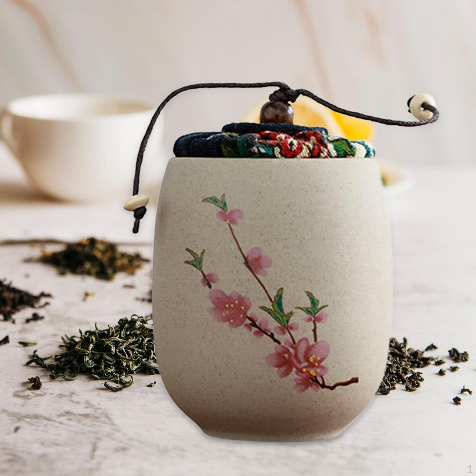 Керамический контейнер для чая, свободный контейнер для хранения, небольшая пищевая банка spring