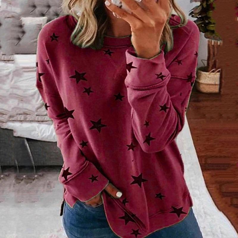 BITCED Women s Fashion Casual Long Sleeve O Neck Blouses & Shirts XXXXXL бордовий
BITCED Women s Fashion Casual Long Sleeve O Neck Blouses & Shirts XXXXXL бордовий