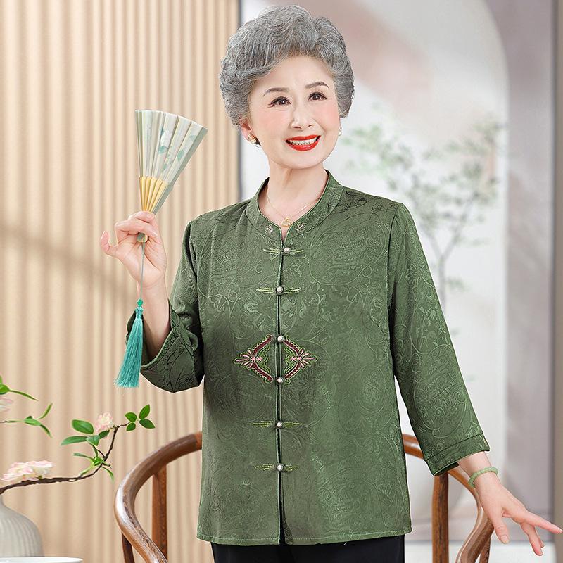 Festive Tang Suit Shirt for Moms: Spring & Autumn Elegant Top for Weddings and Celebrations 3XL (For 57.5-65 kg) зелёный
Festive Tang Suit Shirt for Moms: Spring & Autumn Elegant Top for Weddings and Celebrations 3XL (For 57.5-65 kg) зелёный