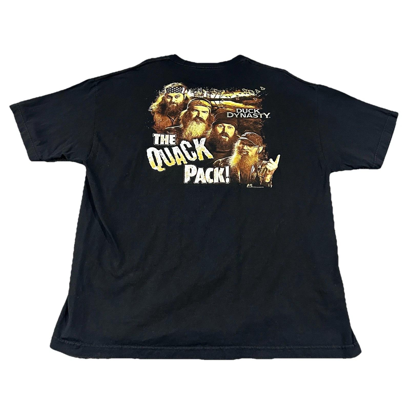 Duck Dynasty T Shirt Mens 2XL Black Graphic Tee Biker 2013 TV Show Promo A&E S
Duck Dynasty T Shirt Mens 2XL Black Graphic Tee Biker 2013 TV Show Promo A&E S